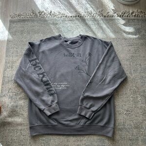 Be Kind Charcoal Crewneck Sweater